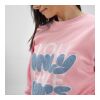Waikiki Damen Sweatshirt mit Rundhalsausschnitt. Bio-Baumwolle und rPET Rosa | 3XL