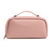 Macao 3,5L Kulturtasche aus recy.Leder. Mit Zipper und Tragegriff Rosa