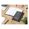 Notizbuch Hardcover Black-Book Ausstattung schwarz Schwarz | ohne Werbeanbringung | Punktraster | Siebdruck-Digital inkl.