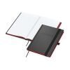 Notizbuch Hardcover Color-Book Ausstattung farbig Rot | DIN A5 | ohne Werbeanbringung | Winkelkaro | Blindprägung inkl.