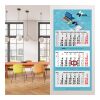3-Monatskalender Mehrblock Maxi Light 3 mehrsprachig Hellgrau | 330 × 700 mm | ohne Werbeanbringung | Nicht verfügbar | Nicht verfügbar | Nicht verfügbar | Schweiz (D/F/I/GB)
