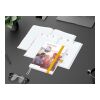 Wochenkalender vorne + Notizen hinten Match-Hybrid Papier-Hardcover Gelb | DIN A5 | ohne Werbeanbringung | Papier matt