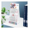 Tischkalender Mini 3 Karton-Dachaufsteller Hellgrau | 95 × 198 mm | Nicht verfügbar | Nicht verfügbar | Nicht verfügbar