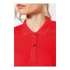 Damen Piqué Cotton Polo weiß | S