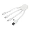 4009| Xoopar Eco Octopus Ladekabel Weiss | 1-farbiger Tampondruck | Seite 1 | 31 mm x 31 mm