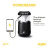 Aqiila Soundbird B10 Bluetooth-Lautsprecher mit Beleuchtung und Powerbank Schwarz