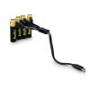 Aqiila Wiederaufladbare USB-C-Batterien AAA 600 mAh, 4er-Pack Schwarz