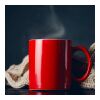 Kaffeebecher Oslo hellrot 300ml Rot Weiß