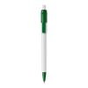 Kugelschreiber Baron Colour Hardcolour Weiss-Grün | 1-farbiger Siebdruck | 180° vom Clip | 45 mm x 25 mm | Nicht verfügbar