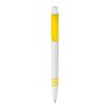 Kugelschreiber Tropic hardcolour Weiss-Gelb | 1-farbiger Siebdruck | 270° vom Clip | 40 mm x 25 mm | Nicht verfügbar