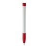 Kugelschreiber Apollo Hardcolour Weiss-Rot Weiß | 1-farbiger Siebdruck | in Verlängerung vom Clip | 40 mm x 25 mm | Nicht verfügbar