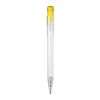 Kugelschreiber Ingeo TM Pen Clear Transparent Gelb | 1-farbiger Siebdruck | 90° vom Clip | 45 mm x 25 mm | Nicht verfügbar