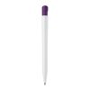 Kugelschreiber S45 Hardcolour Weiss-Transparent Lila | 1-farbiger Tampondruck | 270° vom Clip | 45 mm x 8 mm | Nicht verfügbar