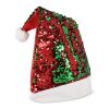 Zweifarbige Pailletten-Weihnachtsmütze Rot / Weiß-Grün | ohne Werbeanbringung | Nicht verfügbar | Nicht verfügbar