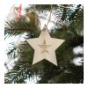 Sternförmiges Weihnachtsornament aus Holz Natur | ohne Werbeanbringung | Nicht verfügbar | Nicht verfügbar