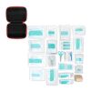 Erste-Hilfe-Set 40-teilig Andes Rot Weiß | Digitaldruck | Oberseite | 55 mm x 40 mm