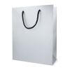 FSC Papier Geschenktasche 24 x 10 x 30cm 200g/m² Silber | ohne Werbeanbringung | Nicht verfügbar | Nicht verfügbar