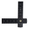 Zollstock Holz 2m Premium lackiert Schwarz | 1-farbiger Tampondruck | Seite 1 | 65 mm x 25 mm | Nicht verfügbar