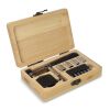 13-teiliges Werkzeugset in FSC-Bambusbox Natur | Gravur | Seite 2 | 90 mm x 140 mm