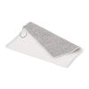 Schnelltrocknendes Golfhandtuch mit Haken R-PET 30x30cm Sublimation Weiss-Grau
