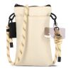 Crossbody Beutel mit Paracord Gurt Beige | Digital Transferdruck | Fach | 50 mm x 70 mm