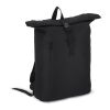 R-PET 600D Rolltop-Rucksack 20L Schwarz