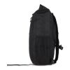 R-PET 600D Rolltop Fahrrad-Rucksack 20L Schwarz | Digitaler Aufkleber | Vorderseite | 120 mm x 170 mm