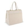 Baumwoll-Tragetasche mit Reißverschluss OEKO-TEX® 39 x 24 x 34cm 320g/m² Ecru | 1-farbiger Siebdruck | Seite 1 | 290 mm x 130 mm