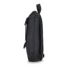 rPET 600D Navi Laptop-Rucksack 36 x 40 x 10 cm Schwarz | Digital Transferdruck | Vorderseite | 180 mm x 190 mm