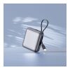 Nova Powerbank 22,5 W Power Delivery mit integrierten Kabeln 10.000 mAh Dunkelgrau | Digitaldruck | Oberseite | 45 mm x 35 mm
