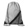 RPET-Kordelzugbeutel mit Reißverschluss und Netztasche Sublimation