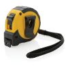 3m/16mm Maßband mit Stop-Taste aus RCS recycelt. Kunststoff gelb-schwarz | ohne Werbeanbringung | Nicht verfügbar | Nicht verfügbar