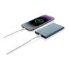 4.000mAh Type-C Powerbank aus RCS recyeltem ABS & Aluminium blau | ohne Werbeanbringung | Nicht verfügbar | Nicht verfügbar