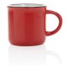 Vintage Keramiktasse rot | ohne Werbeanbringung | Nicht verfügbar | Nicht verfügbar