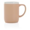 Keramiktasse mit weißem Rand, 300ml braun-weiß | ohne Werbeanbringung | Nicht verfügbar | Nicht verfügbar