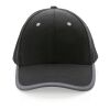 Impact AWARE™ 280gr Brushed rCotton 6 Panel Kontrast-Cap schwarz | ohne Werbeanbringung | Nicht verfügbar | Nicht verfügbar | Nicht verfügbar