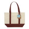 SHOP LOCAL AWARE™ Tasche aus recycelter Baumwolle, 350g/m² burgunderrot