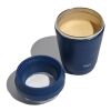 Topl-Trinkbecher aus rec. Stahl mit 360-Grad-Deckel 236ml navy blau | ohne Werbeanbringung | Nicht verfügbar | Nicht verfügbar