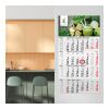 4-Monatskalender Einblatt Budget 4 RECYCLING Schrift modern Rot | 300 × 560 mm | 4C-Quality