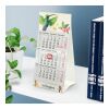 Tischkalender Mini 3 Recycling-Kalendariumspapier Karton-Dachaufsteller Hellgrau | 95 × 198 mm | Nicht verfügbar | Nicht verfügbar | Nicht verfügbar