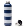 VINGA Lagoa Flasche aus RCS Stainless-Steel, 600ml marineblau-weiß | ohne Werbeanbringung | Nicht verfügbar | Nicht verfügbar