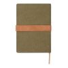 VINGA Bosler Notizbuch aus RCS recyceltem Canvas grün | ohne Werbeanbringung | Nicht verfügbar | Nicht verfügbar