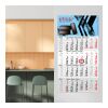 4-Monatskalender Einblatt Budget 4 EXPRESS Schrift modern Hellgrau | 300 × 560 mm | ohne Werbeanbringung
