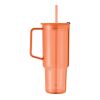 Trinkbecher RPET 1200ml transparent orange | ohne Werbeanbringung | Nicht verfügbar | Nicht verfügbar