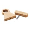 Flaschenhalter & Öffner Bambus holzfarben