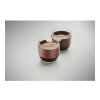 Kaffeegläser-Set holzfarben | ohne Werbeanbringung | Nicht verfügbar | Nicht verfügbar