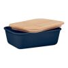 Lunch box mit bambus deckel marineblau | ohne Werbeanbringung | Nicht verfügbar | Nicht verfügbar | Nicht verfügbar