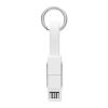 Schlüsselanhänger 4in1 Kabel weiß | ohne Werbeanbringung | Nicht verfügbar | Nicht verfügbar