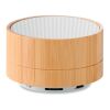 Bluetooth Lautsprecher aus ABS mit Bambus-Dekor weiß | ohne Werbeanbringung | Nicht verfügbar | Nicht verfügbar | Nicht verfügbar