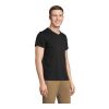 REGENT V V-NECK T-SHIRT tiefschwarz | M | ohne Werbeanbringung